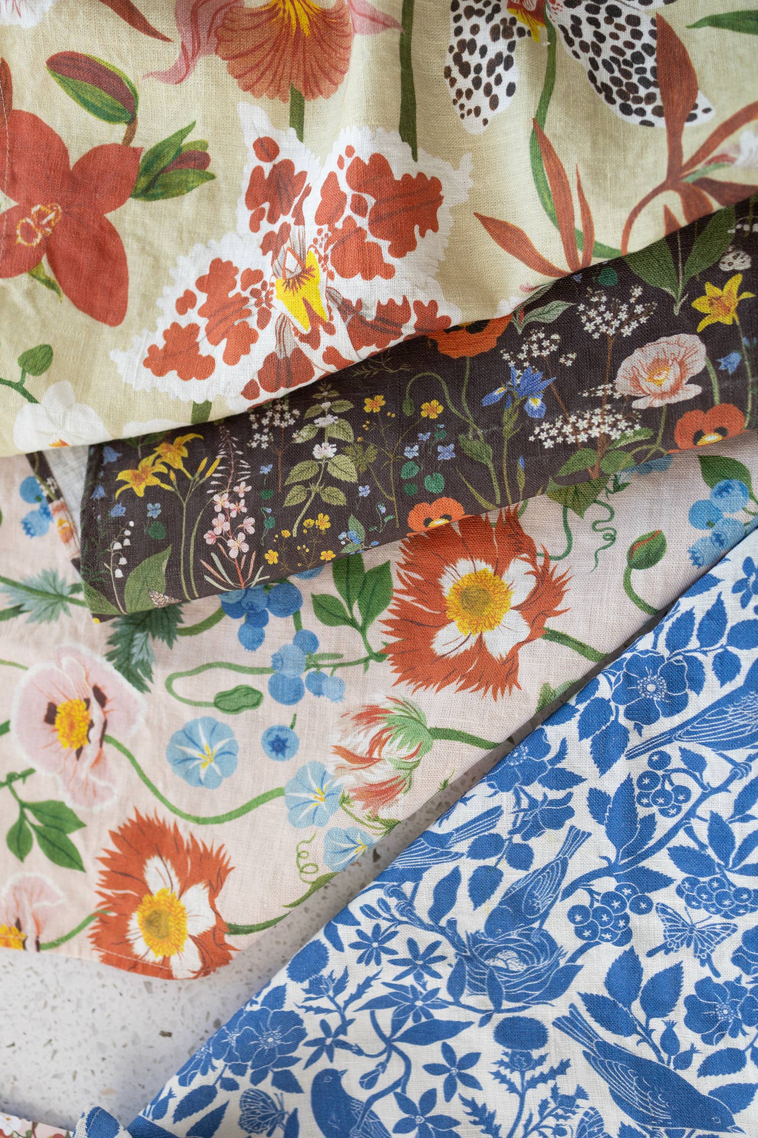 ORCHIDS | 100% LINEN TEA TOWEL - Gather Goods Co.