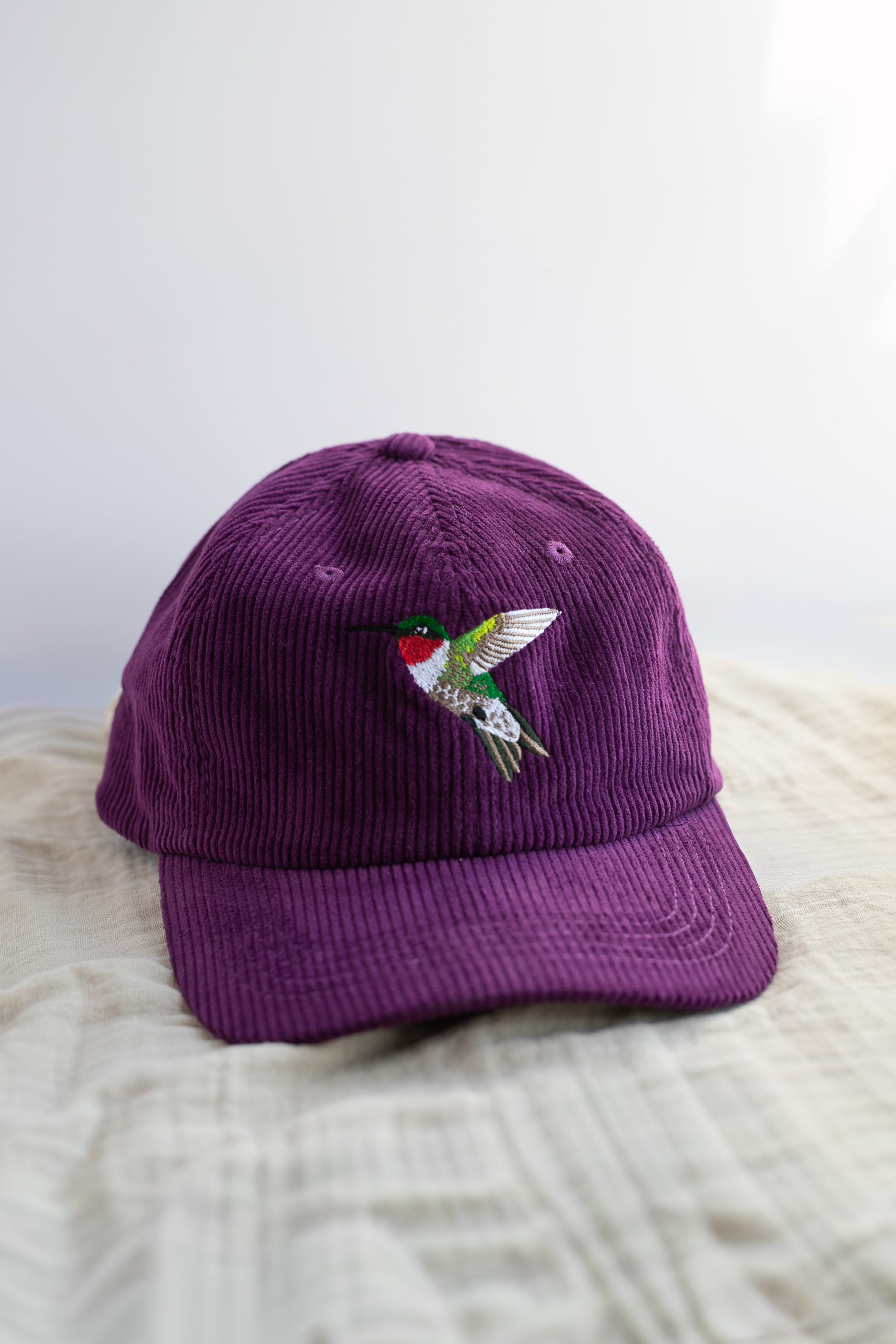 Ruby-throated Hummingbird Corduroy Hat - Gather Goods Co.