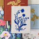 BLUE FLORA | MINI LINEN BOUND JOURNAL - Gather Goods Co.