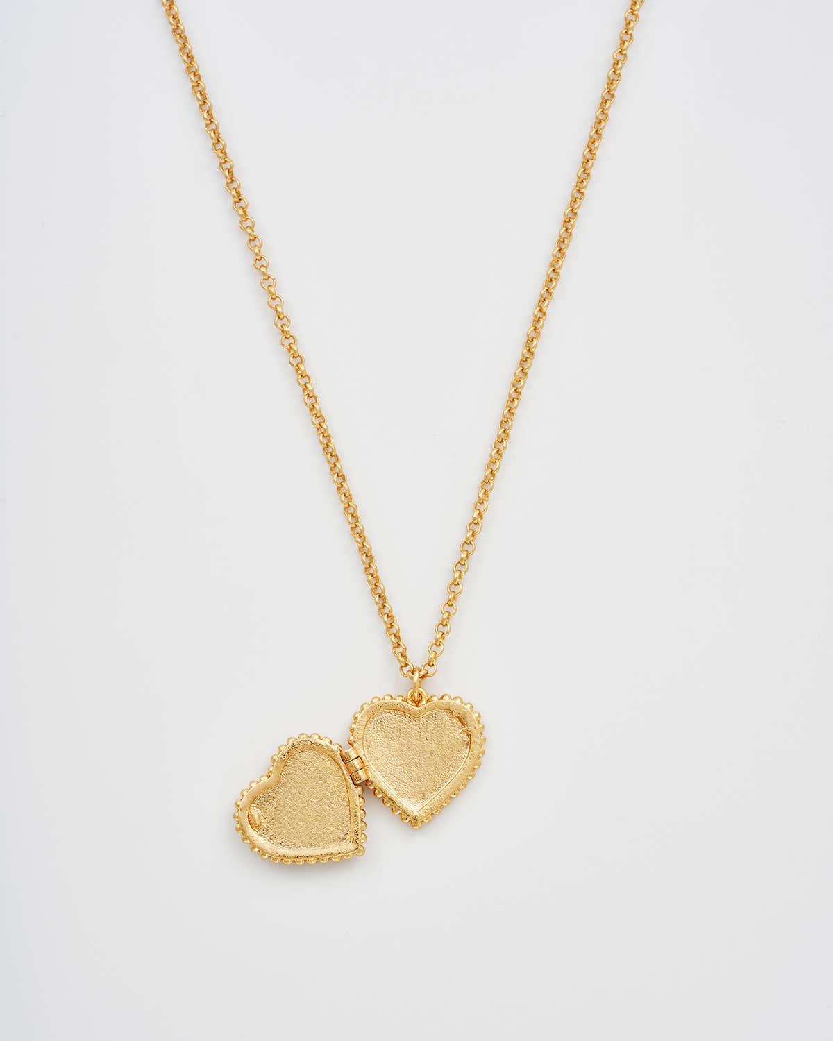 Gaia Lily Heart Locket Necklace - Gather Goods Co.