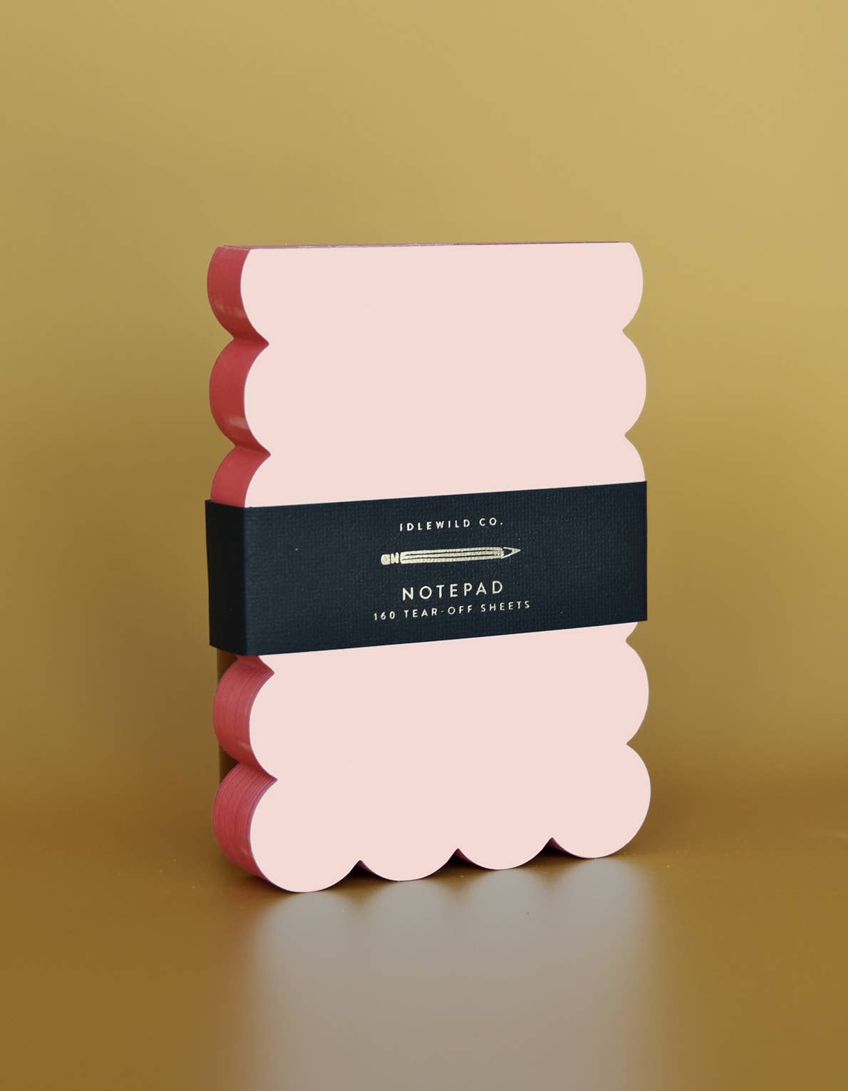 Scalloped Shaped Notepad | Peach + Persimmon Edge - Gather Goods Co.