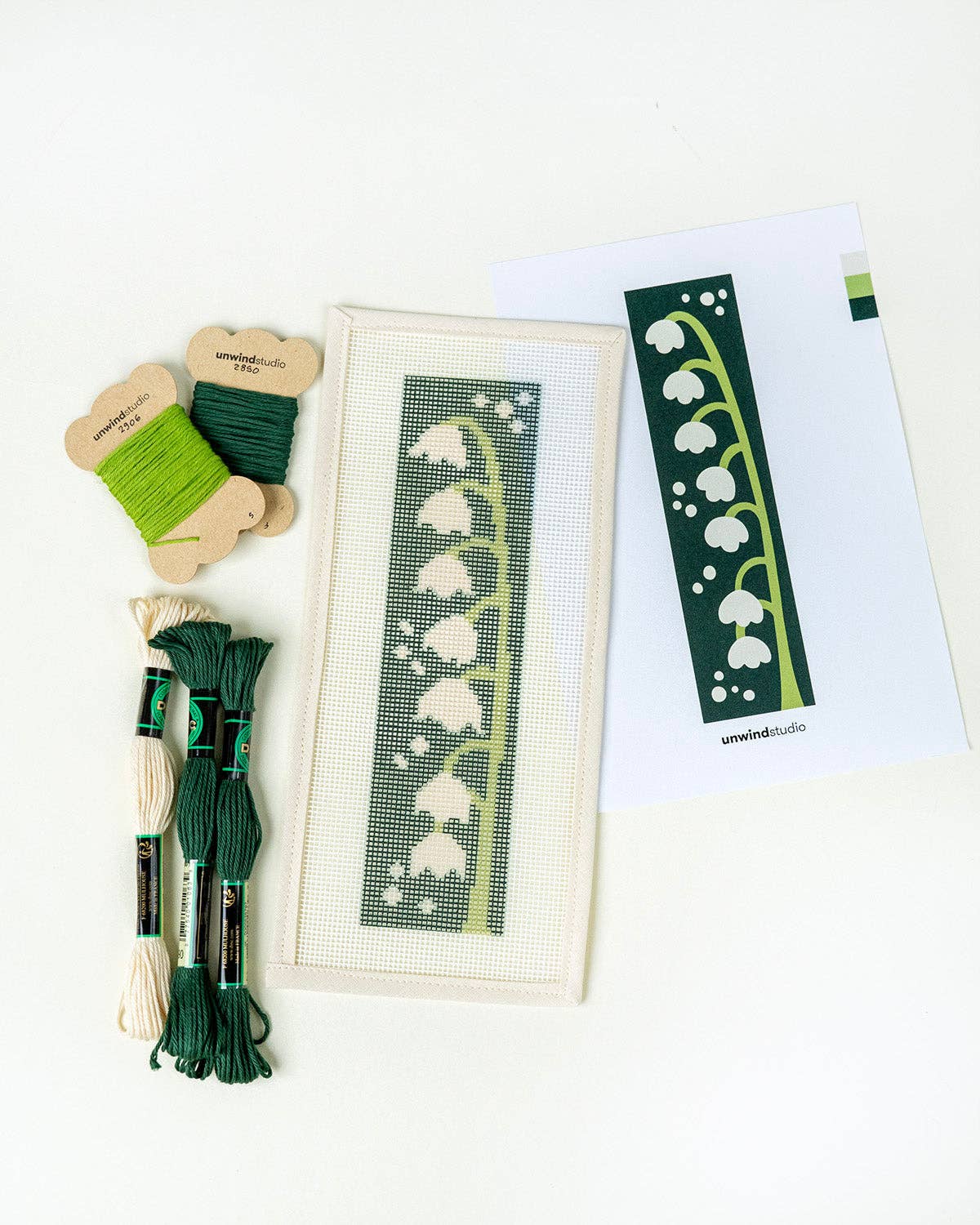 Lily of the Valley Bookmark Needlepoint Kit - Gather Goods Co.