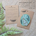 Iron-on patch, lucky rabbit's foot - 4.3" x 2.8" - Gather Goods Co.