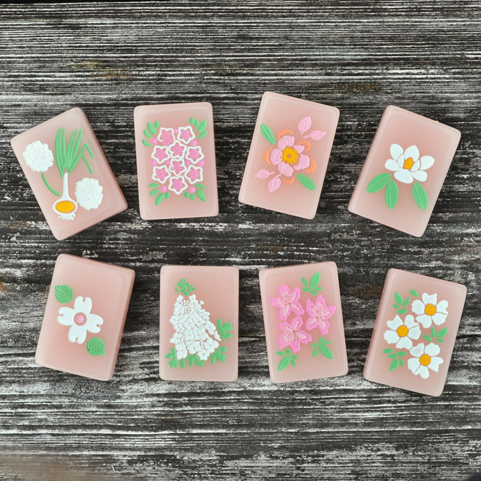 Peach & Pine Mahjong Tiles - Gather Goods Co.