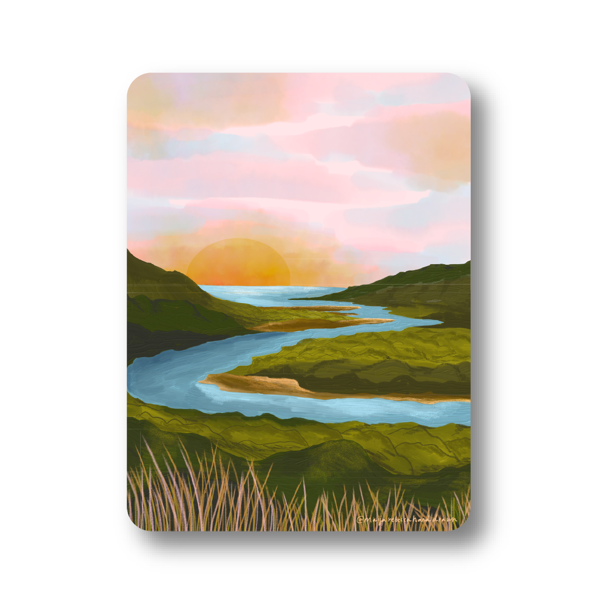 River & Ocean Landscape Sticker - Gather Goods Co.