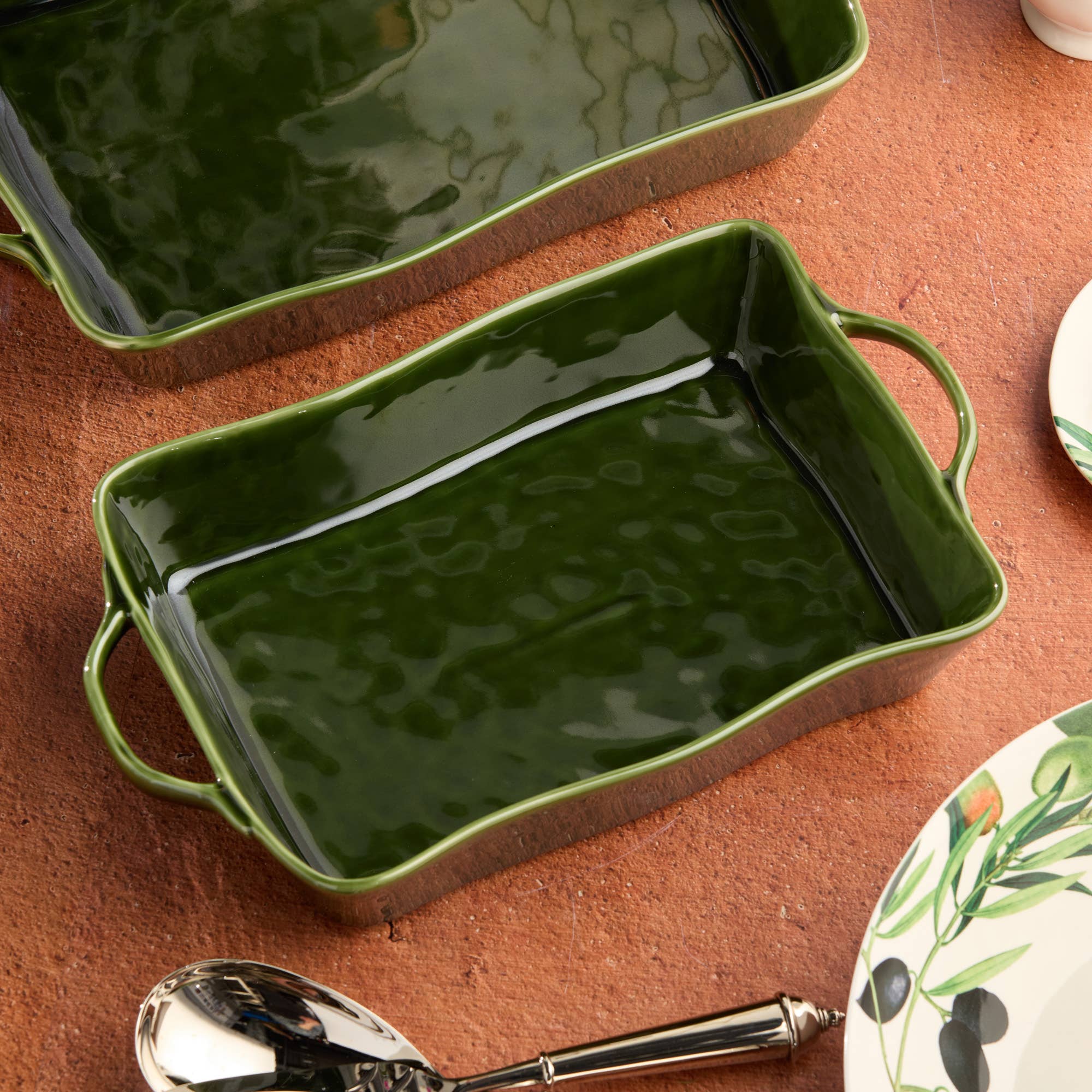 Harvest Fields Medium Rectangular Baker 14x 8.75x2.75in - Gather Goods Co.