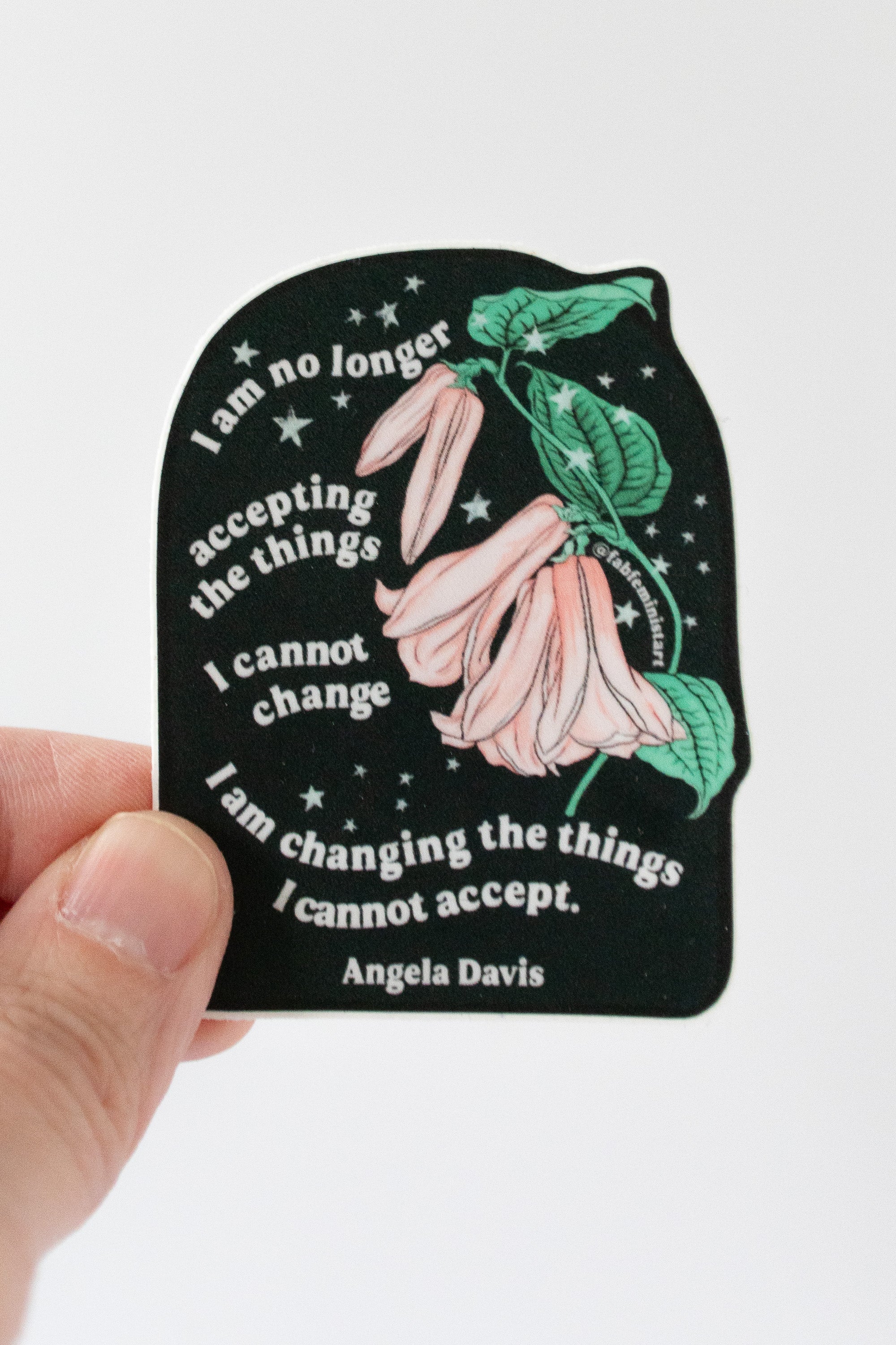 Angela Davis Feminist Sticker