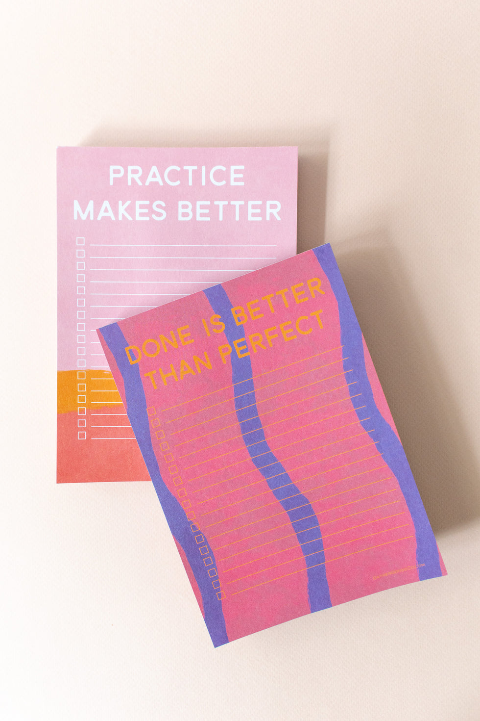 To Do List Notepad, Done Is Better Than Perfect - Gather Goods Co.