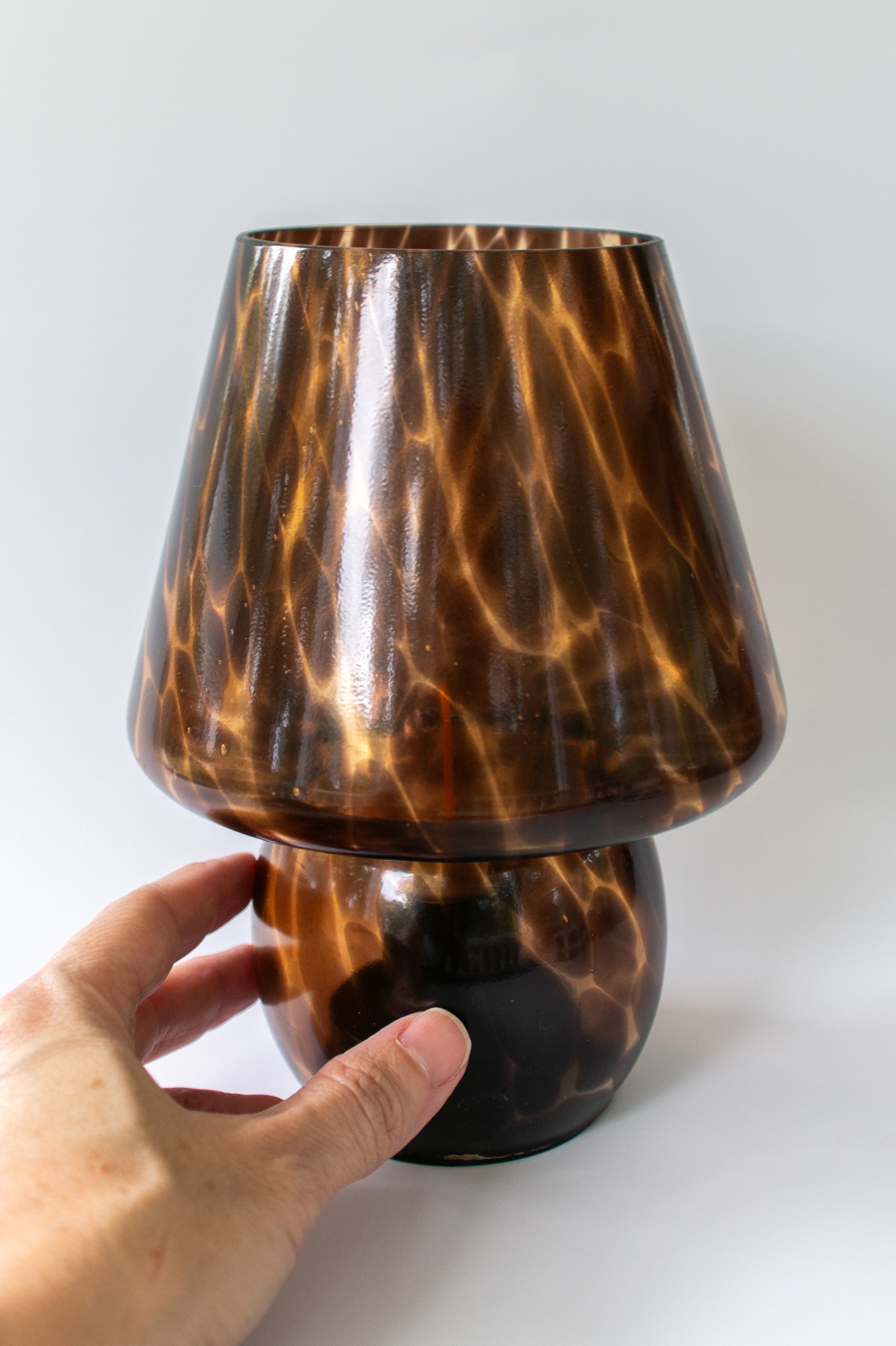 Tortoise Shell Portable Battery Operated Lamp - Gather Goods Co.