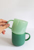 Retro Jade Glass Mug, Light Green