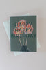 Happy Happy Birthday Note Card