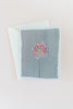 Chive Blossom Blank Botanical Note Card