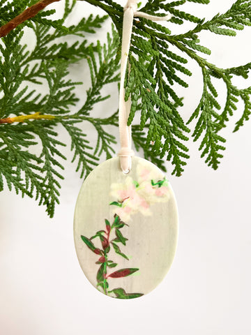 Ceramic Christmas Ornament for Tree, Holiday Decor