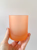 Frosted Coral Drinking Glass