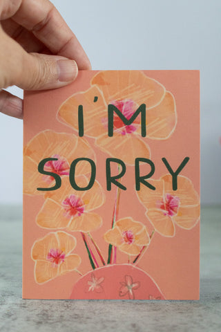 I'm Sorry Note Card