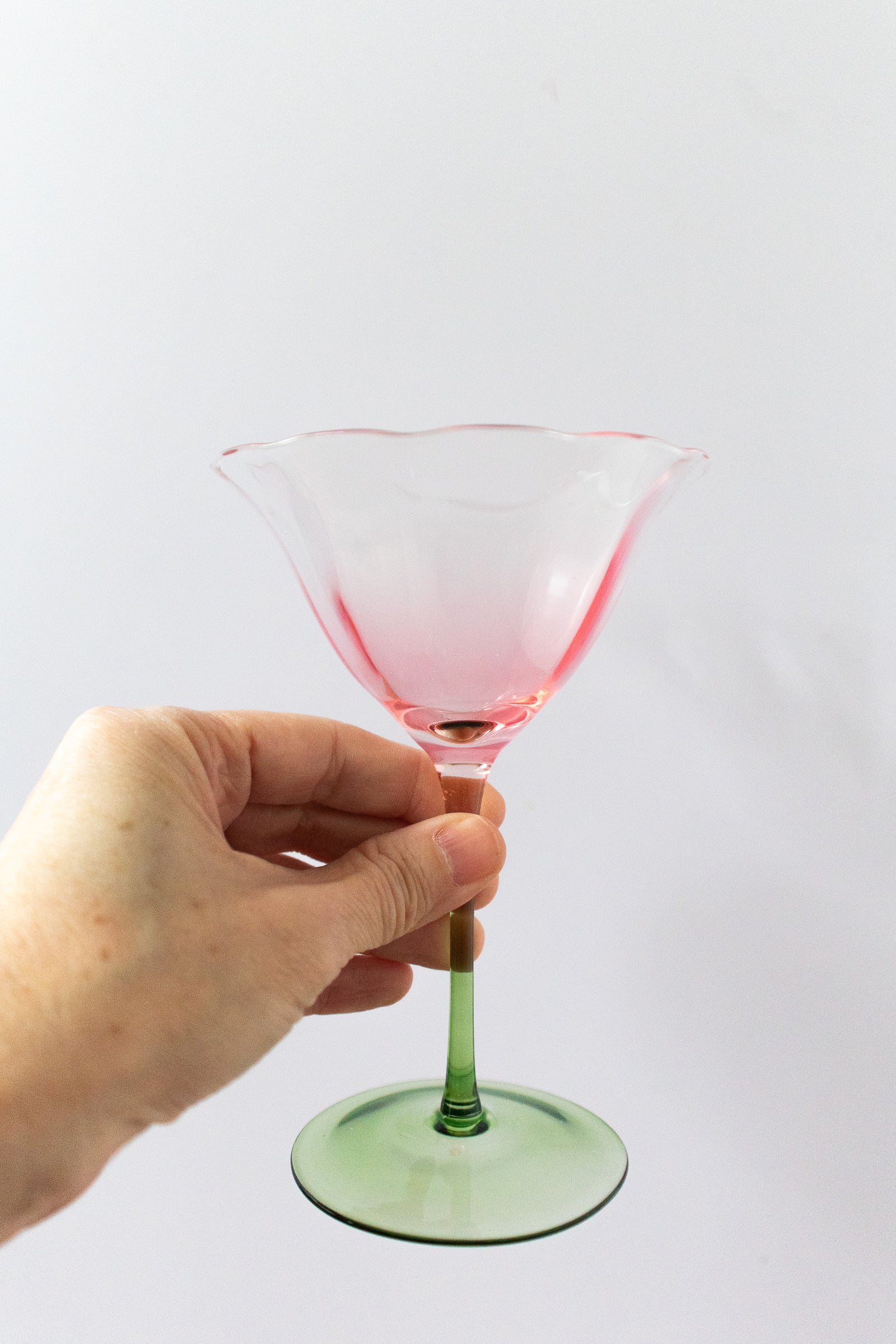 Tulip-Shaped Champagne Coupe Glass, Elegant Stemware - Gather Goods Co.
