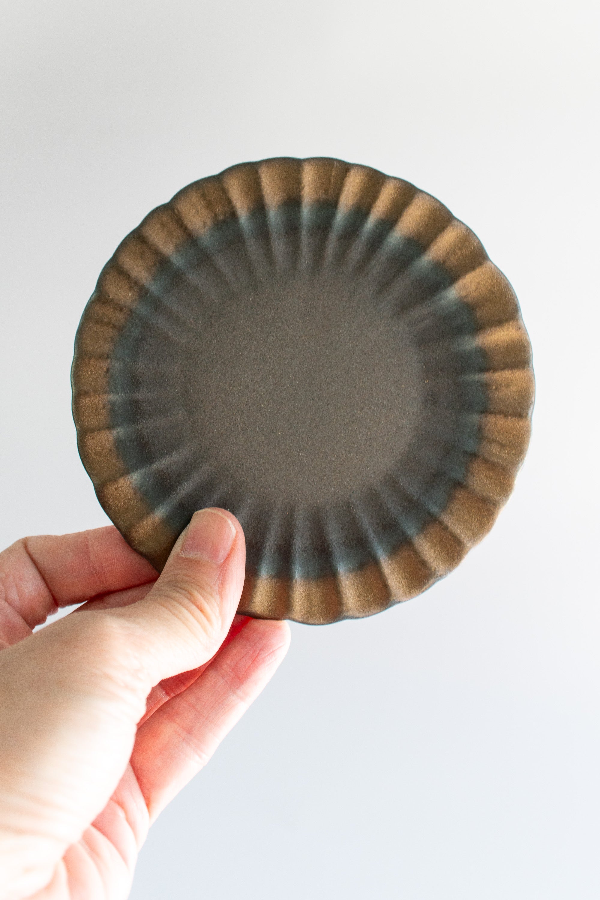 Gray Ruffled Small Plates - Gather Goods Co.