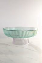 Green and Purple Glass Serving Bowl, 10 - Gather Goods Co.