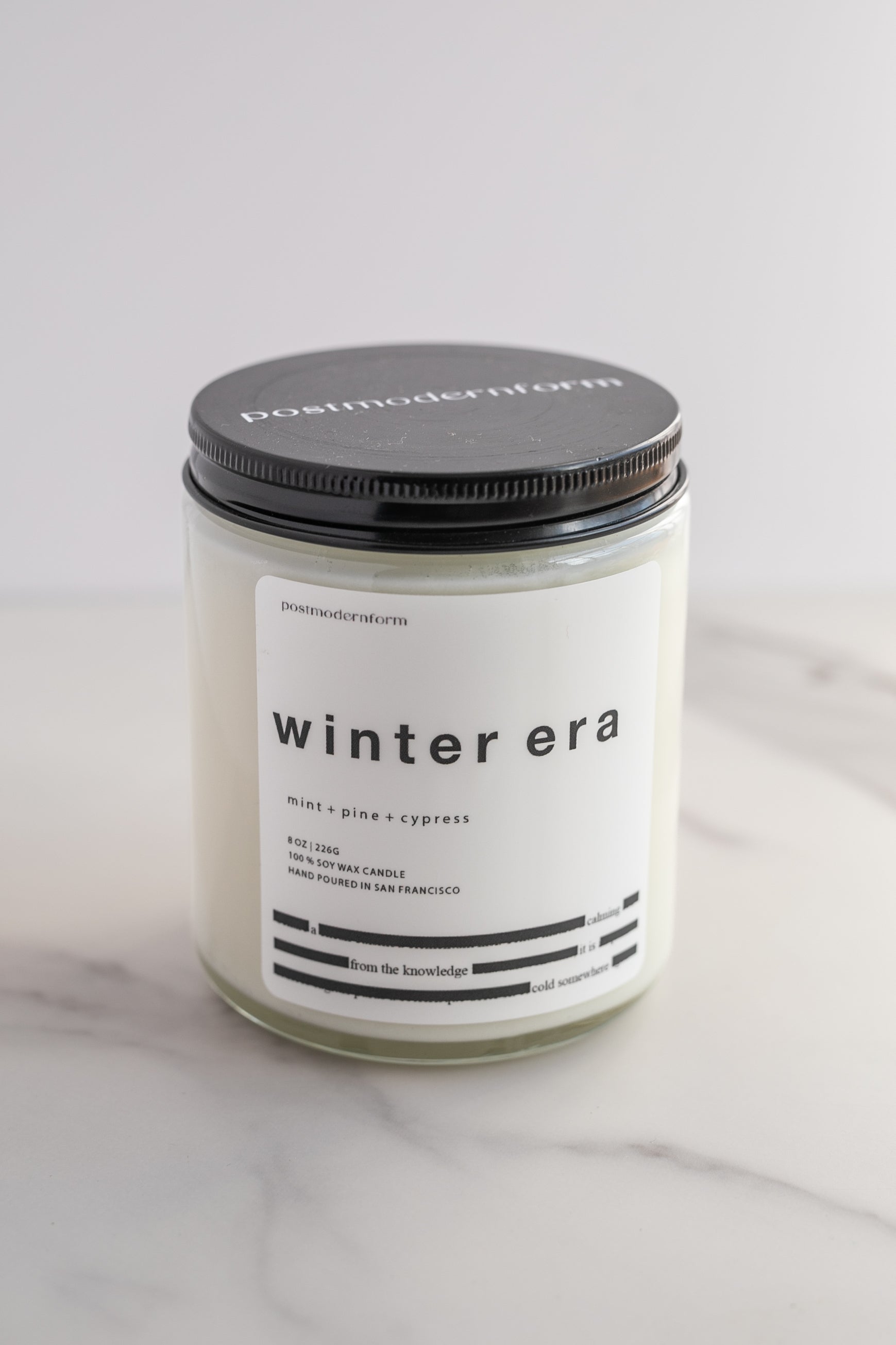Mint, Pine & Cypress Soy Wax Candle - Gather Goods Co.