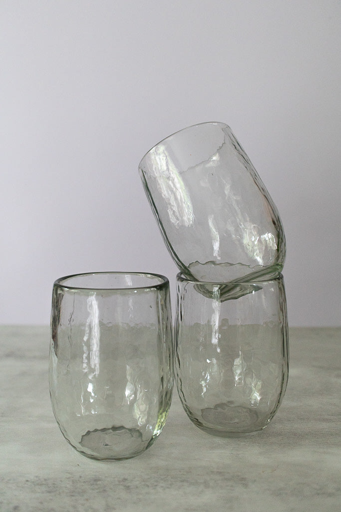 12 oz graduated drinking glass 12oz Pebbled Drinking Glass