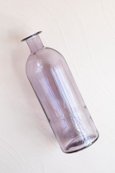 Tall Lavender Glass Vase - 8