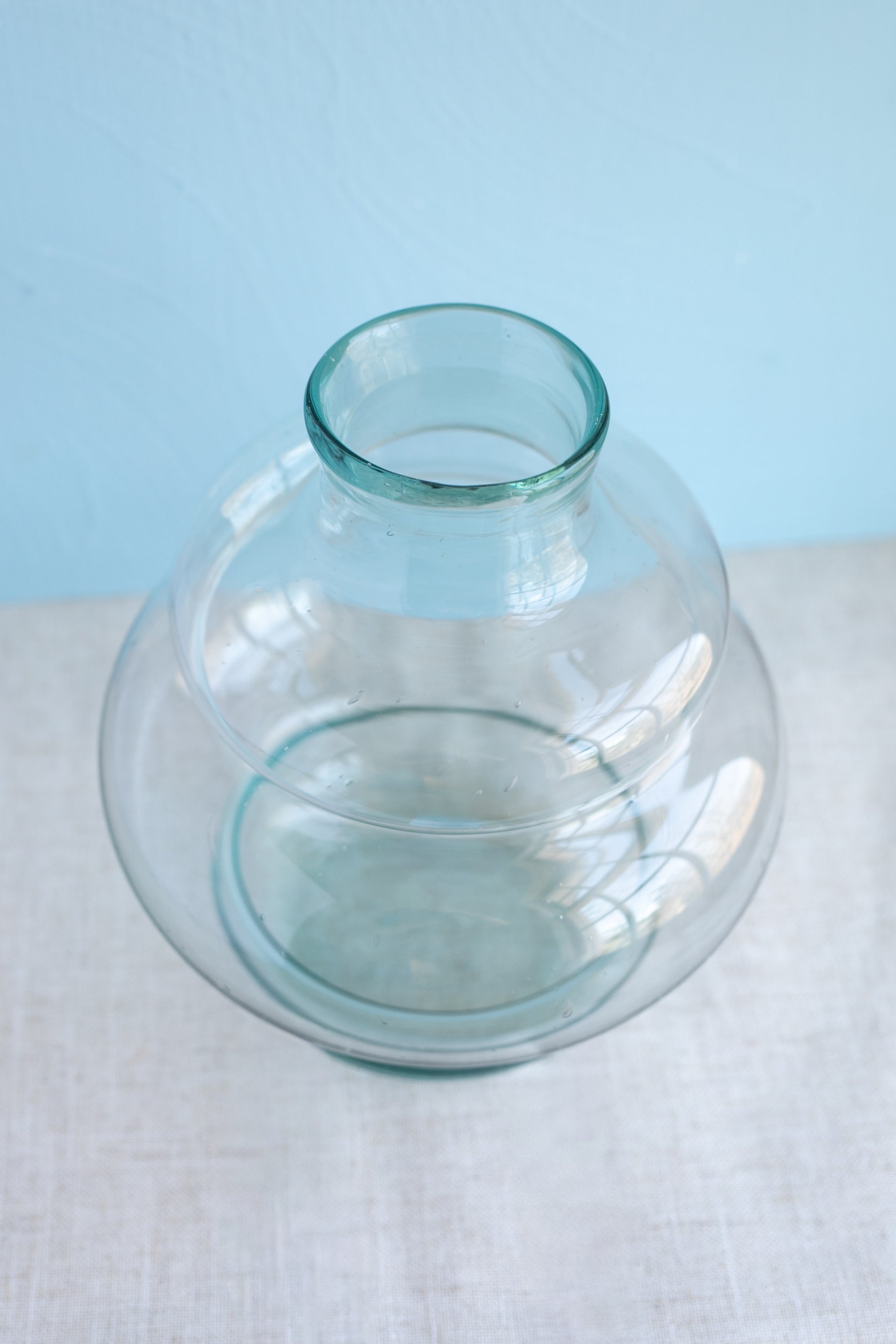 Recycled Glass Vase 7.9" Diameter - Gather Goods Co.