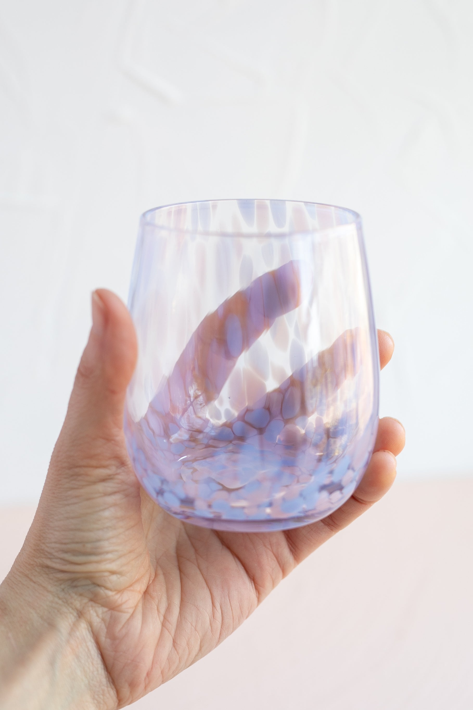 Stemless Wine Glass in Purple, 12oz - Gather Goods Co.