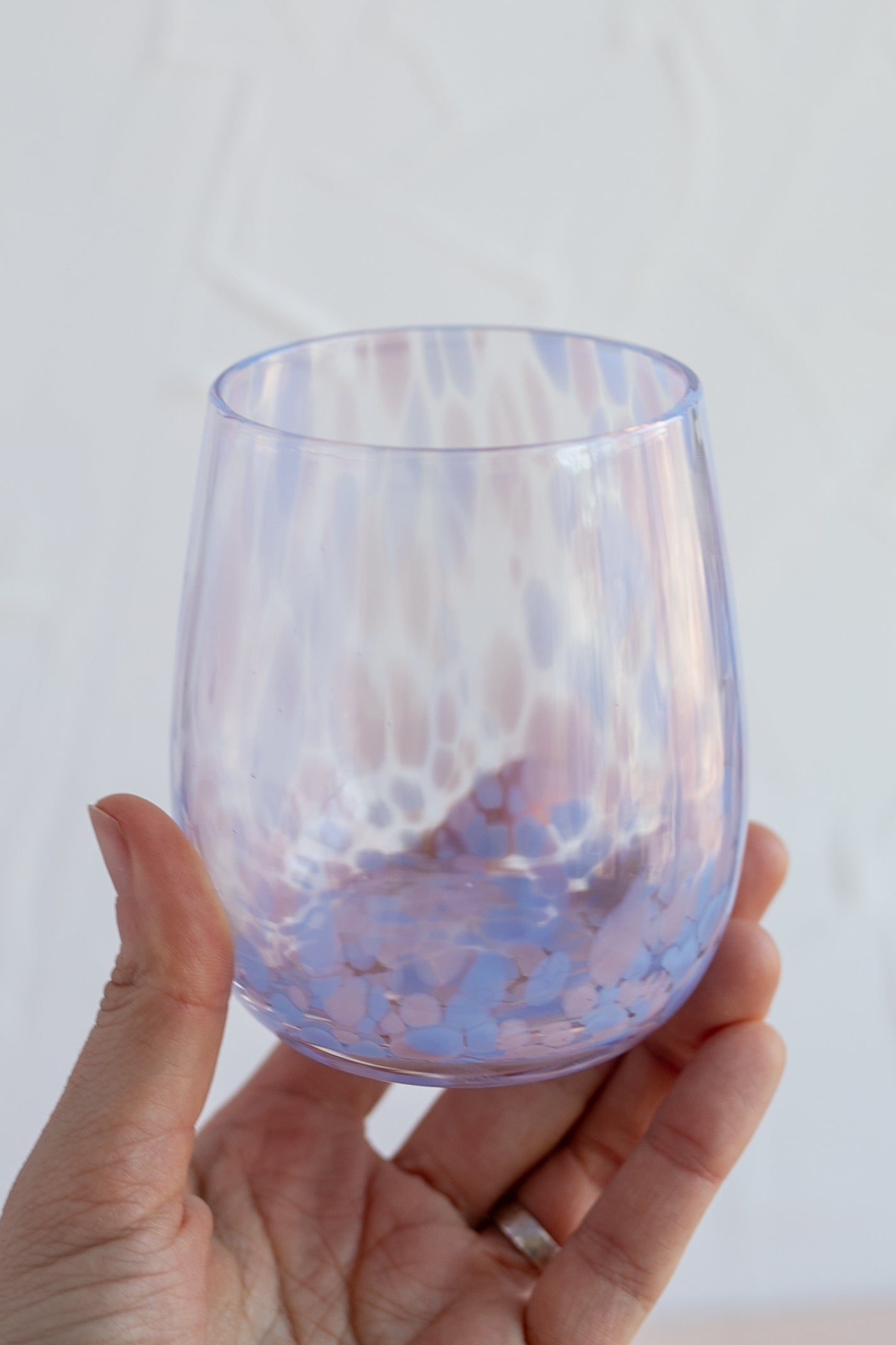 Stemless Wine Glass in Purple, 12oz - Gather Goods Co.