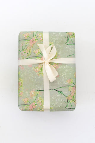 Fennel Leaf Gift Wrapping Paper, Sage Green