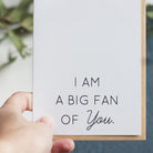 Notecard, Big Fan of You - Gather Goods Co - Raleigh, NC