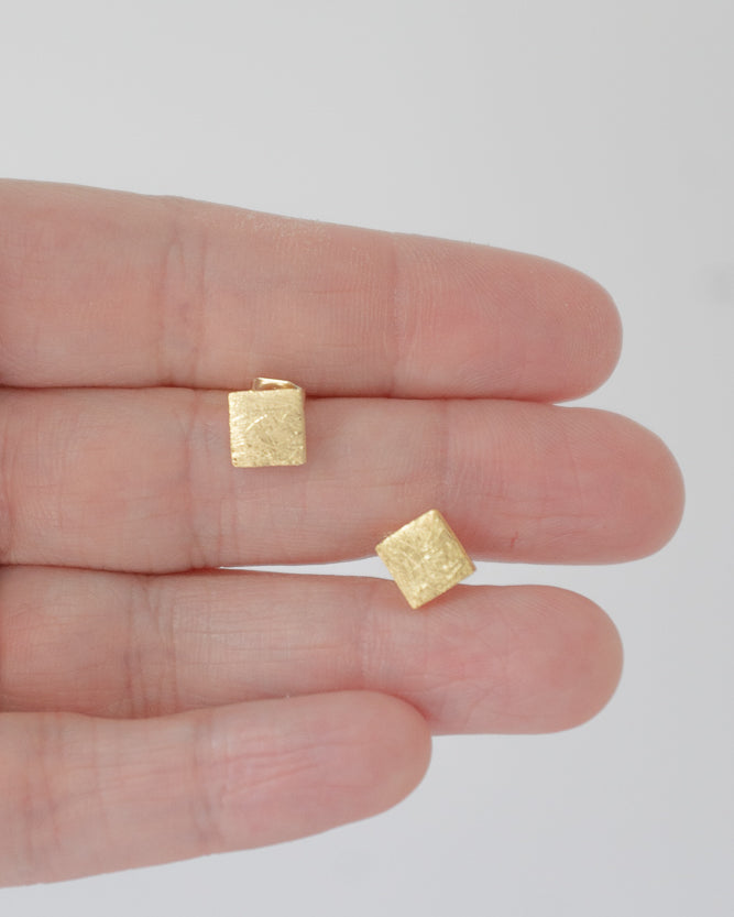 Square Stud Earrings - Gather Goods Co - Raleigh, NC