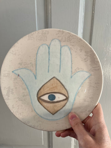 Amulet Eye Side Plate, Hand Eye
