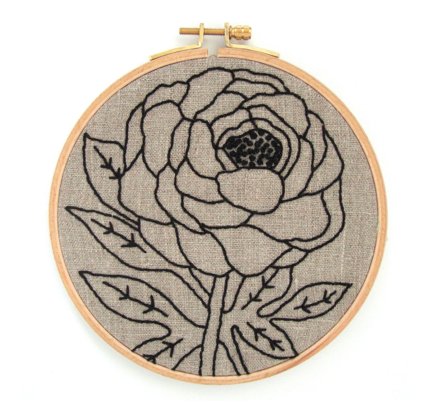 Embroidery Kit, Peony - Gather Goods Co - Raleigh, NC
