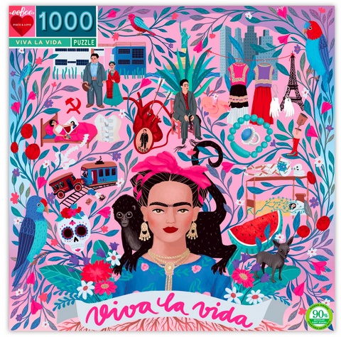 Frida Kahlo, 1000 Piece Puzzle - Gather Goods Co - Raleigh, NC