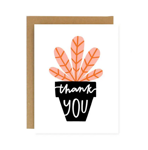 Thank You Potted Plant Card