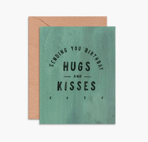 Birthday Hugs & Kisses Note Card