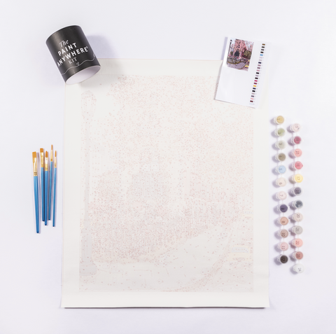 East Village Spring Paint by Numbers Kit - Gather Goods Co.