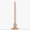 Frosted Glass Blush Candle Holder