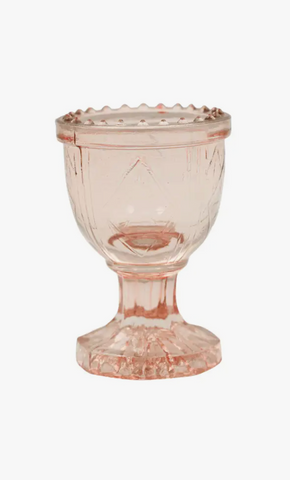 Glass Egg Cup in Blush