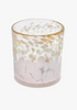 White Frosted Spotted Drinking Glass