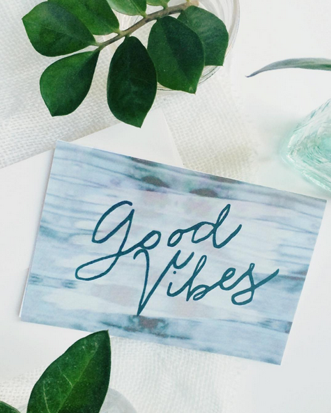 Good Vibes, Greeting Card - Gather Goods Co - Raleigh, NC