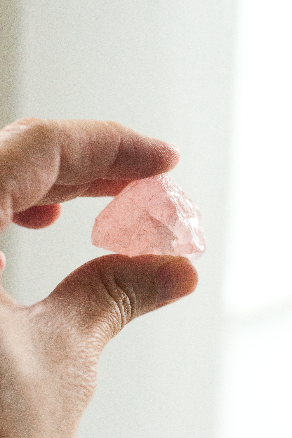 Rose Quartz Stone, Energy, Unconditional Love - Gather Goods Co - Raleigh, NC