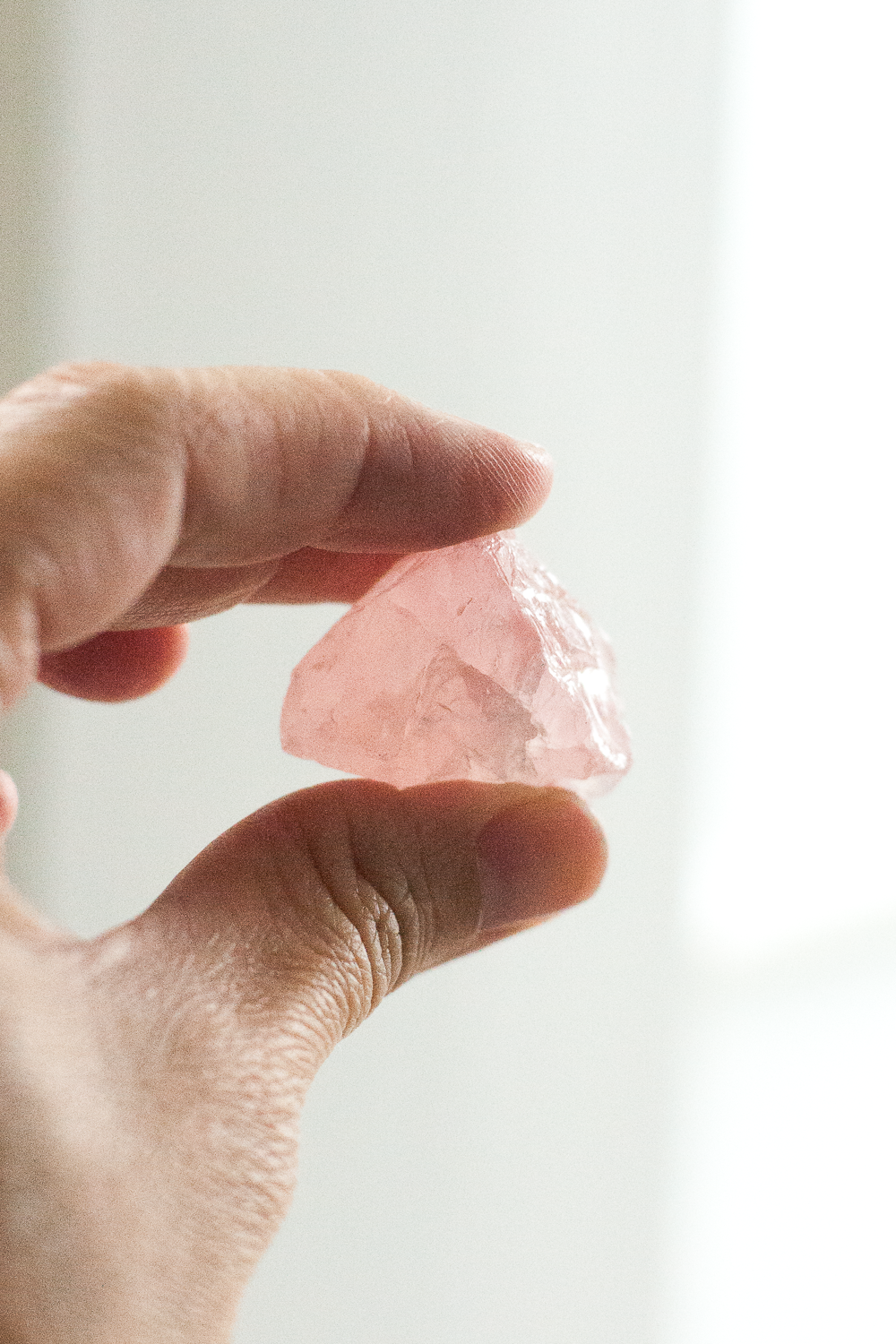 Rose Quartz Stone, Energy, Unconditional Love - Gather Goods Co - Raleigh, NC