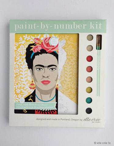 Paint By Number Kit, Frida Kahlo - Gather Goods Co - Raleigh, NC