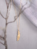 Gold Feather Necklace - Gather Goods Co - Raleigh, NC
