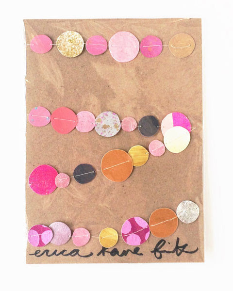 Garland, Confetti Dots, Purple & Pinks - Gather Goods Co - Raleigh, NC