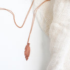 Hand Forged Copper Feather Necklace - Gather Goods Co - Raleigh, NC