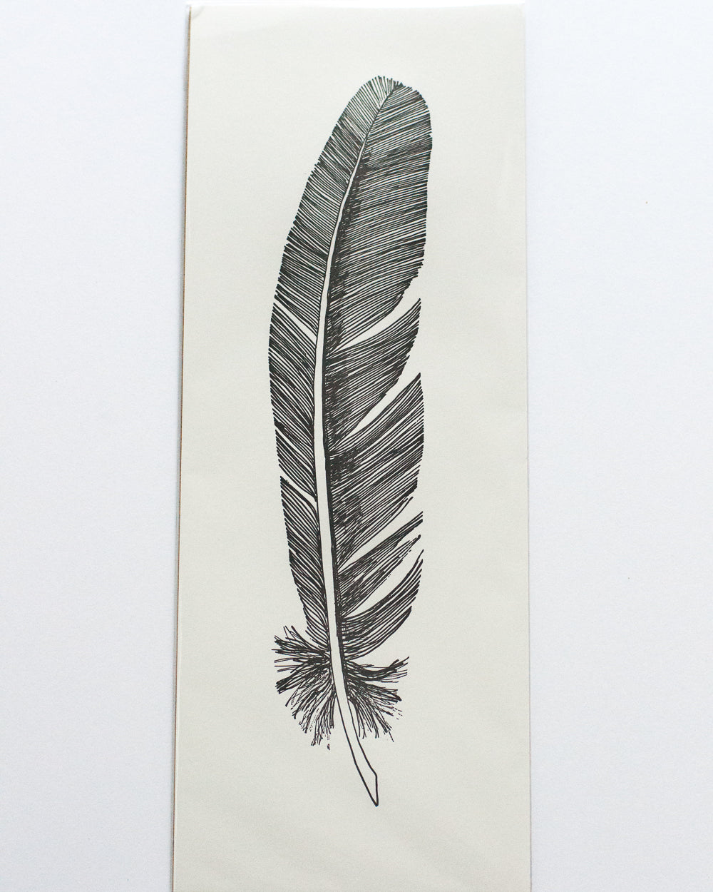 Feather Letterpress Art Prin - Gather Goods Co - Raleigh, NC