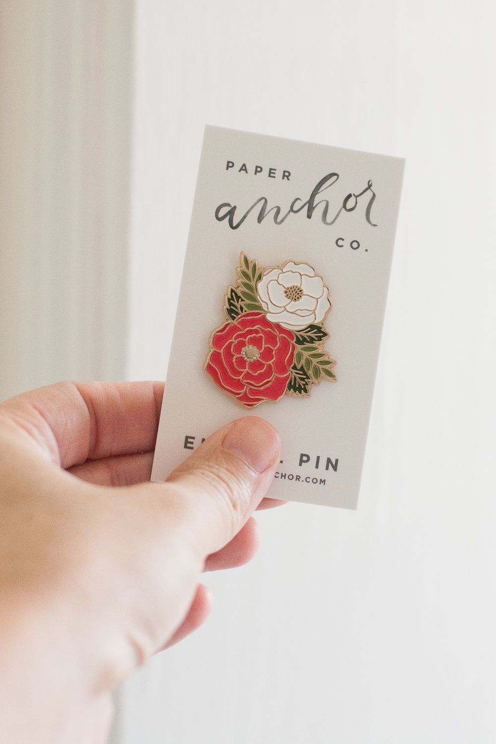Lovely Flowers Enamel Pin - Gather Goods Co - Raleigh, NC