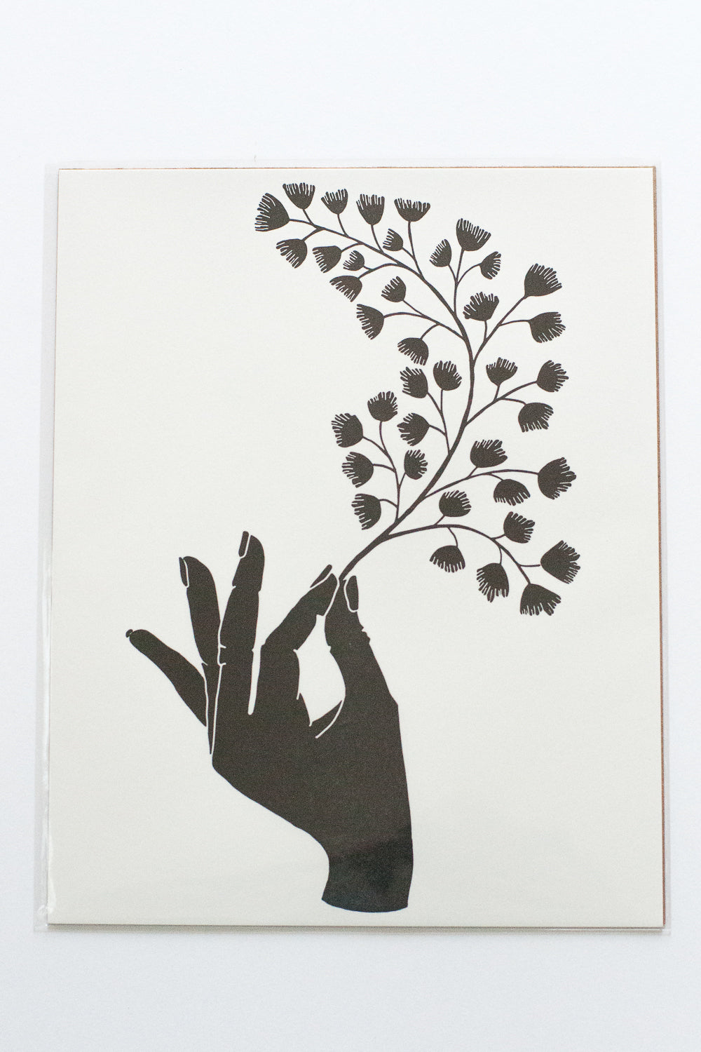 Maidenhair Fern and Hand Letterpress Art Prin - Gather Goods Co - Raleigh, NC